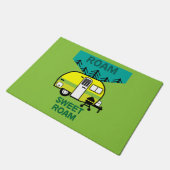 ハッピーキャンパー | Caravaner |カンパー装飾用クッションムー ドアマット (アングル)