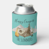 ハッピーキャンパーRVマウンテンズキャンピングキャンプファミリー 缶クーラー (缶正面)