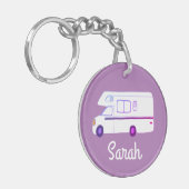 ハッピーキャンパーRVモーターホームキャンパーカスタム キーホルダー (正面左)
