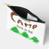 ハッピーキャンピングキャンパー1バースデーキッズ木 アクセサリーポーチ (見開き)