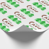 ハッピーキャンピングキャンパー1バースデーキッズ木 ラッピングペーパー (角)