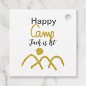 ハッピーキャンピングキャンパー1誕生日キッズ黄金の太陽 フェイバータグ (裏面)