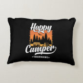 ハッピーキャンピングハイキングトラベルキャラバンライフ アクセントクッション (裏面)