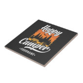 ハッピーキャンピングハイキングトラベルキャラバンライフ タイル (側面)