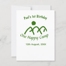 ハッピーキャンプ 緑の山の太陽 1歳の誕生日