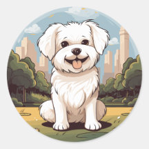 ハッピーキュートかわいい幸せマルチーズドッグパピー