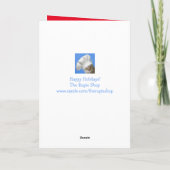 ハッピーキュートなヤギのクリスマス シーズンカード (裏面)