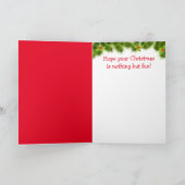 ハッピーキュートなヤギのクリスマス シーズンカード (内部)