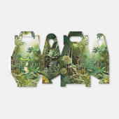 ハッピーキュートなワイルドワニのジャングルの木々美しい フェイバーボックス (折り畳みなし)