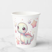 ハッピーキュートな恐竜の赤ちゃんシャワー 紙コップ (正面)