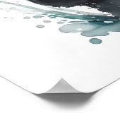 ハッピーキュートウォーターカラーオッター子供部屋 ポスター (角)