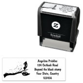 ハッピーキュートグリーンキャタピラーアニメイラストレーション セルフインキングスタンプ (インサイチュ)