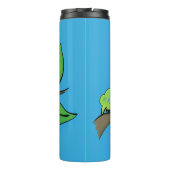 ハッピーキュートグリーンキャタピラーアニメイラストレーション タンブラー (裏面)