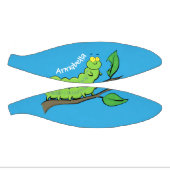 ハッピーキュートグリーンキャタピラーアニメイラストレーション ミニバスケットボール (パネル)