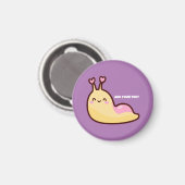 ハッピーキュートスラッグパーソナライズされた文字 マグネット (正面/裏面)