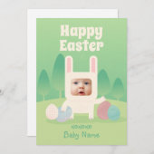 ハッピーキュートベビーバニー1stイースター シーズンカード (正面/裏面)