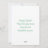 ハッピーキュートベビーバニー1stイースター シーズンカード (裏面)