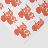 ハッピーキュート赤リス漫画イラストレーション 薄葉紙 (詳細)