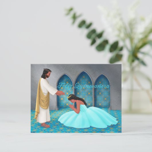 "ハッピークインセアニェラ" ポストカード (スタンド正面)