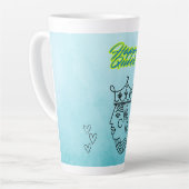 ハッピークイーン カフェラテマグ (左アングル)