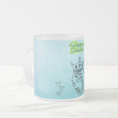 ハッピークイーン フロストグラスマグカップ (正面左)