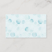 ハッピークジラは何人の男の子のシャワーのゲームを推測 エンクロージャーカード (裏面)