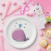 ハッピークジラ ペーパープレート (パーティー)