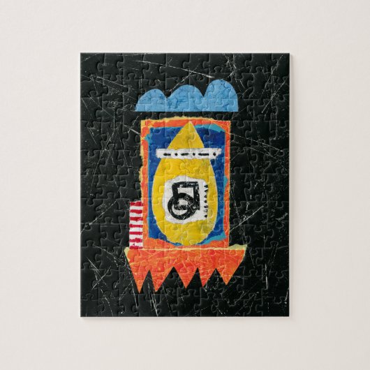 ハッピークライパズル抽象芸術アート ジグソーパズル (縦)