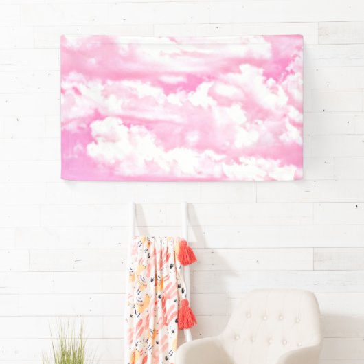 ハッピークラウドピンクディスプレイ 横断幕 (インサイチュ)