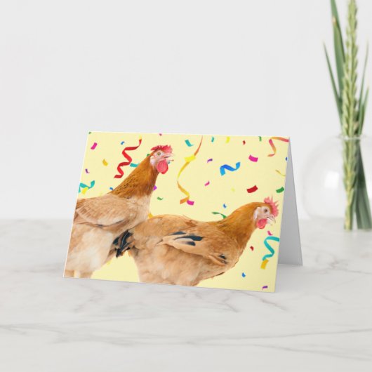 ハッピークラッキング誕生日グリーティングカード カード (正面)