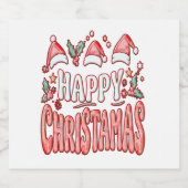 ハッピークリストスタン スパークリングワインラベル (シングルラベル)