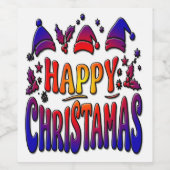 ハッピークリストスタン ワインラベル (シングルラベル)