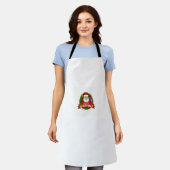 ハッピークリストマスエプロン エプロン (着用した状態)