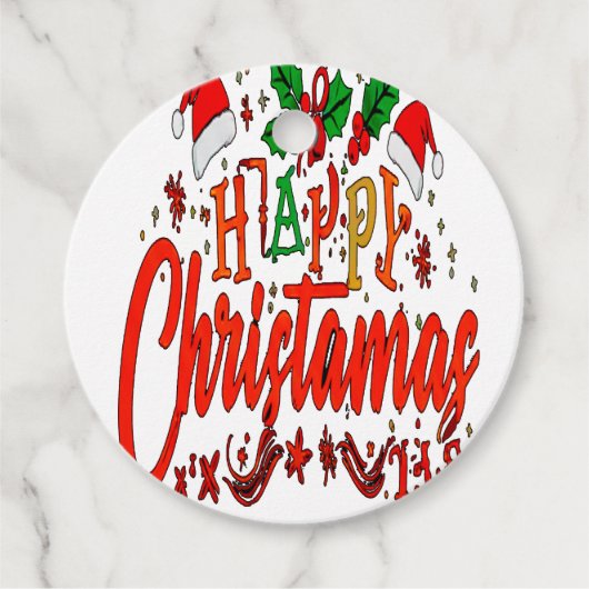 ハッピークリストマス フェイバータグ (正面)