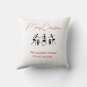 ハッピークリスマスお祝いスロークッション クッション (裏面)