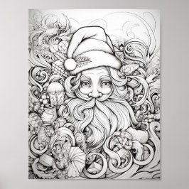 ハッピークリスマスアダルトカラーリング ポスター