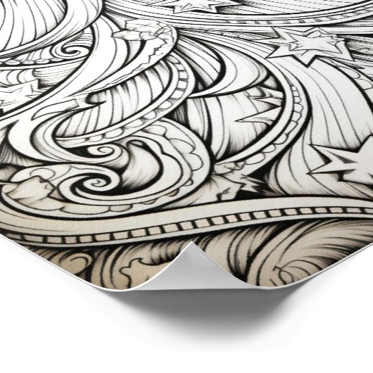 ハッピークリスマスアダルトカラーリング ポスター (角)