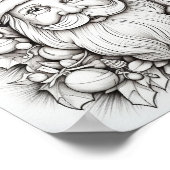 ハッピークリスマスアダルトカラーリング ポスター (角)