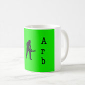 ハッピークリスマスアルボリストの木の外科医チェーンソー。 コーヒーマグカップ (正面右)