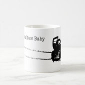 ハッピークリスマスアーボリストの木の外科医チェーンソー コーヒーマグカップ (中央)