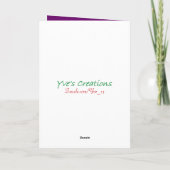 ハッピークリスマスエンジェルベビーガール祈ズ シーズンカード (裏面)