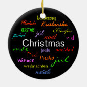 ハッピークリスマスエンジェルベビーー セラミックオーナメント (裏面)