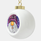 ハッピークリスマスオーナメント セラミックボールオーナメント (右)