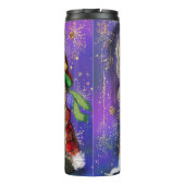 ハッピークリスマスカップル格言熱タンブラー タンブラー (裏面)