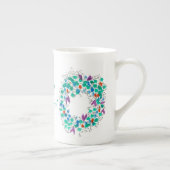 ハッピークリスマスカラフルリース ボーンチャイナマグカップ (右)