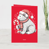 ハッピークリスマスカード サンキューカード (裏面)