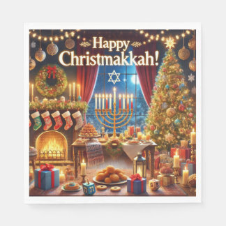 ハッピークリスマスカー！ スタンダードランチョンナプキン