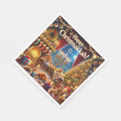 ハッピークリスマスカー！ スタンダードランチョンナプキン (角)