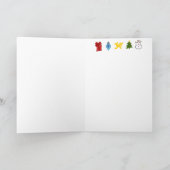 ハッピークリスマスキリン空白のカード シーズンカード (内部)