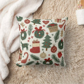 ハッピークリスマスクッション クッション (ブランケット)